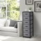 Sorbus 6 Drawers Tall Dresser with Steel Frame, Wood Top & Easy Pull Foldable Fabric Bins